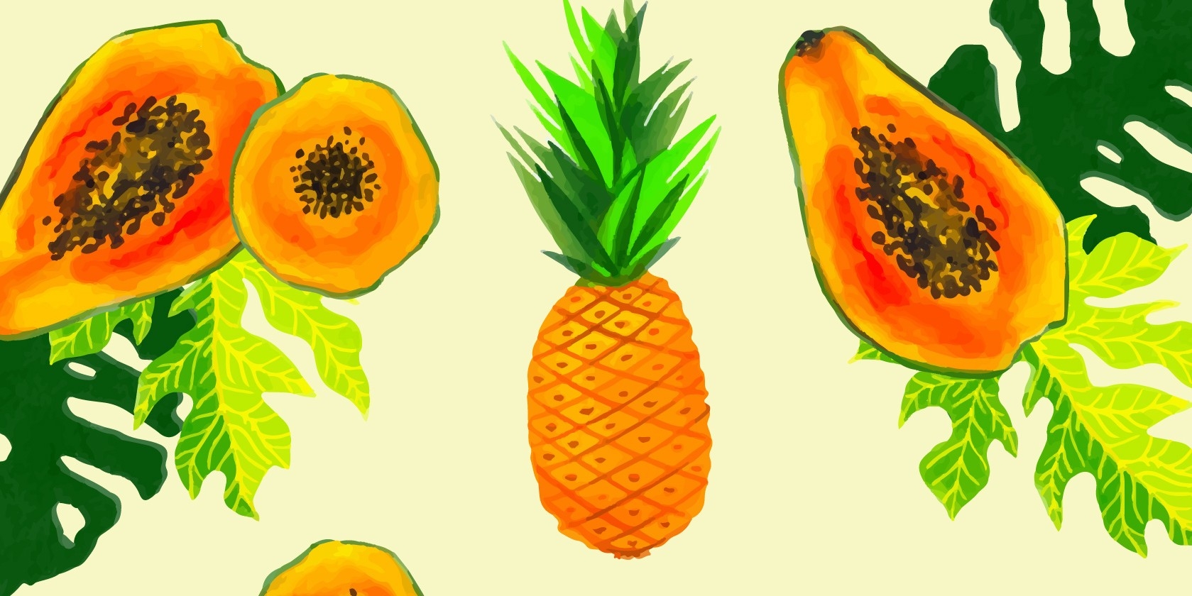 Ananas et papaye : alliés digestion protéines